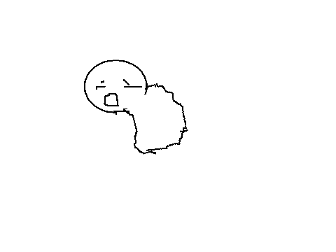 Old man is bored