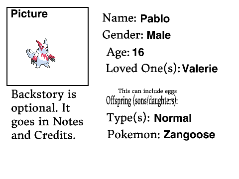 Pokequest: The Rise of the Legendary Yveltal Sign Up Sheet! remix