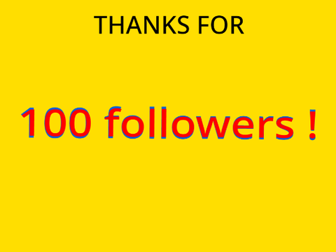100 followers !