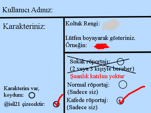 Röportaj Formu [Yenilendi]Doldurdum