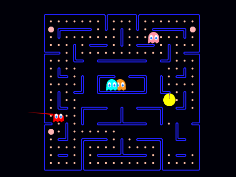 Pacman HD with full Ghost AI (Scratch 2) remix