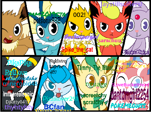 Sign your name beside ur favorite eeveelution! remix remix remix remix remix remix remix r..…… remix