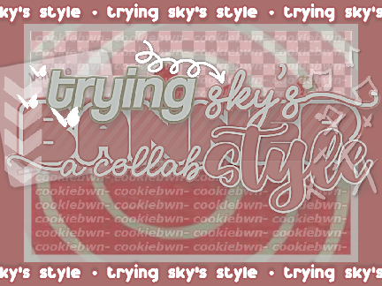 ﹌ ⏱ _ ﹫ t.rying sky's ➘ _s ͎tyle ?!