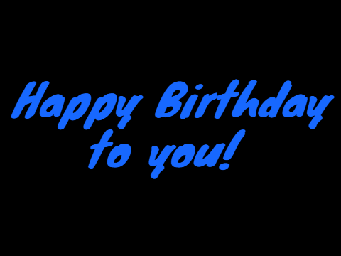 Happy Birthday to you