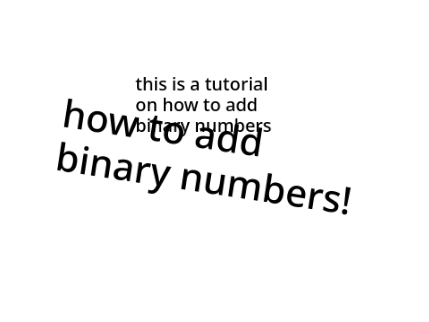 how to add binary numbers