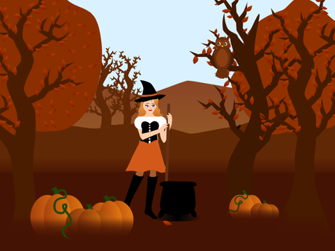 Cozy Autumn Witch Ambience
