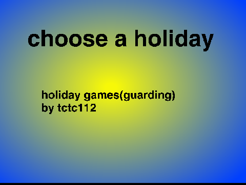 holiday game