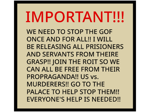 GoF Roleplay flyer