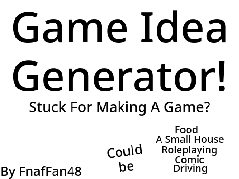 Game Idea Generator!