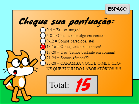 Olha quanto em comum!