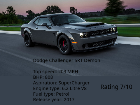Review on the Dodge Challenger SRT