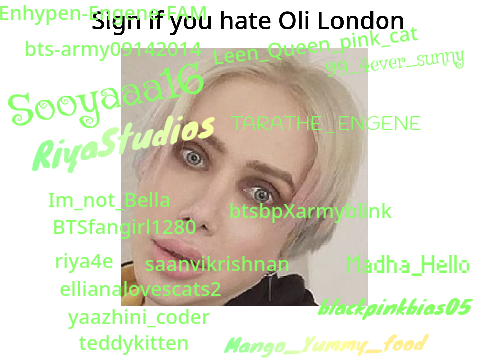 Remix and Sign if you hate Oli London remix  remix remix