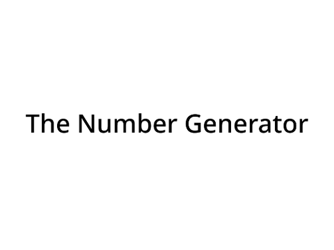 The Number Generator