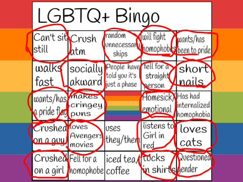 LGBTQ+bingo ig