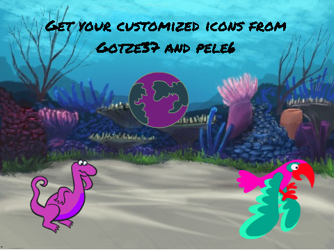 Custom icons are avaliable