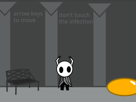 Hollow Knight platformer with W A S D Controls
