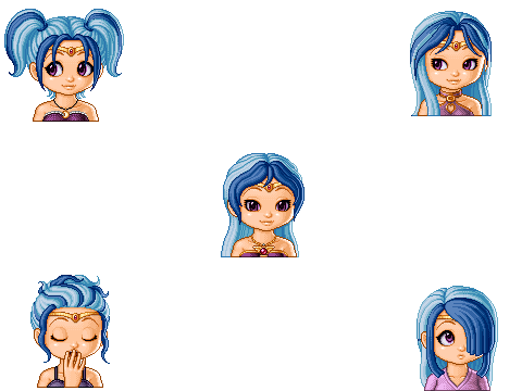 Blue hair Request