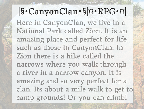 |§•CanyonClan•§|¤•RPG Signup•¤| remix