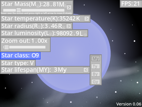 Star simulator v0.06
