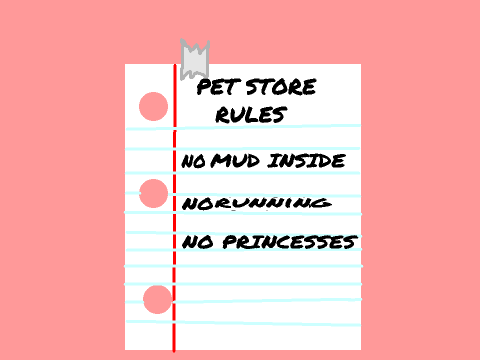 Princesses Go to the Pet Store