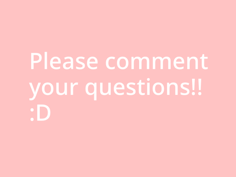 Asking for Q&A!!