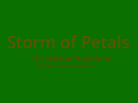 Thrushstar Recasting (Open)