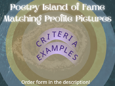 poetry matching profile pictures