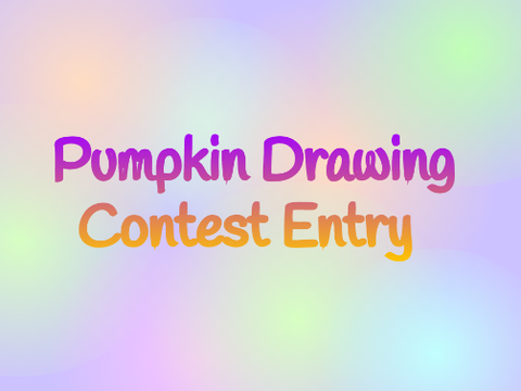 Pumpkin Drawing Contest Entry