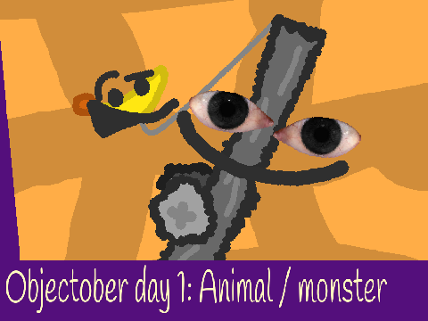 objectober day 1: Gorrila and banan
