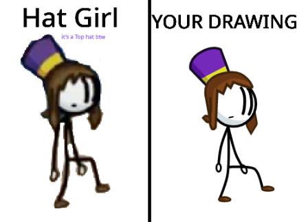 Here's The draw of Hat Girl