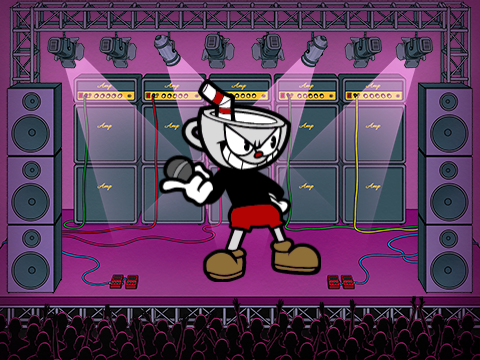 Friday night funkin' Indie Cross Cuphead redrawn remix