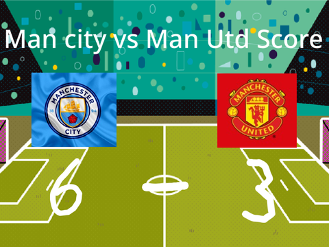 Man city vs Man utd score 