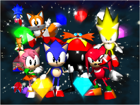 SonicR sprites remix