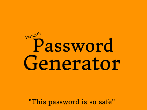 Password Generator