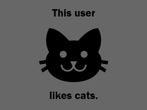 This user likes cats (duh)