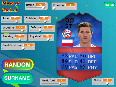 FIFA 16 Card Generator 