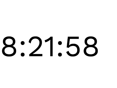 Clock (Made with SFE Text engine)