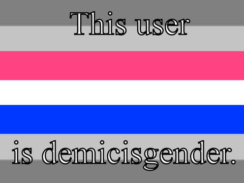 This user is demicisgender.