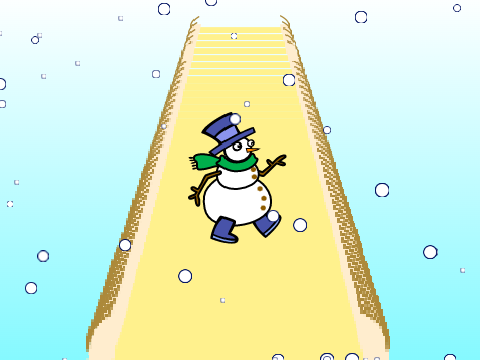 Slippy Sliding! #Snowman Style