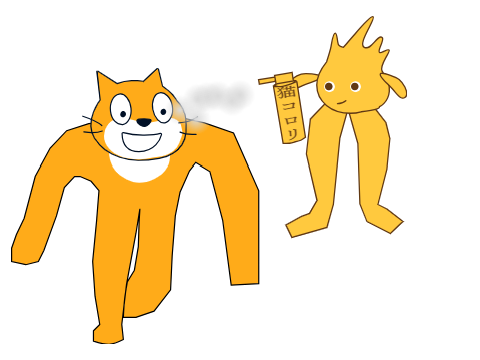 ゴボを潰すキャット