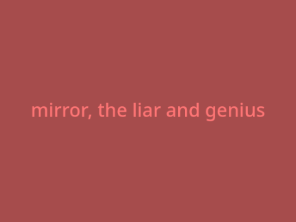 a comic about mirror.