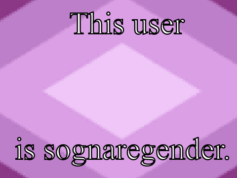 This user is sognaregender.