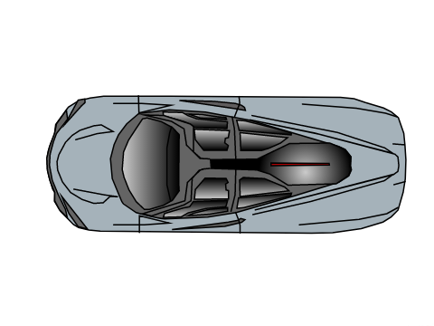 Mclaren Speedtail top view
