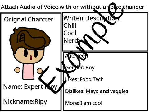 !Closed!OC Sheet  for Project Gen Z Animations  *ANYONE CAN TRY OUT*