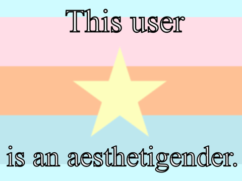 This user is an aesthetigender.