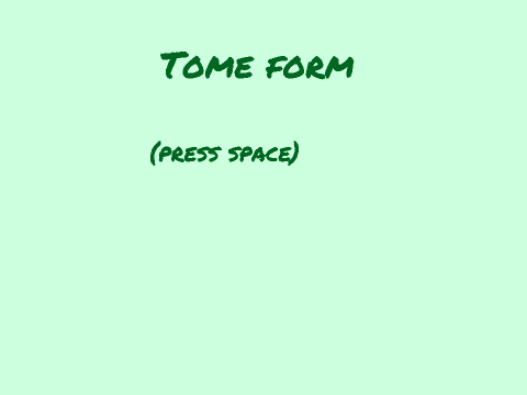 TOME form