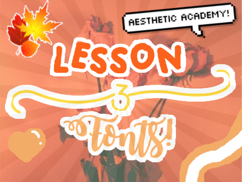 Lesson 3: Fonts