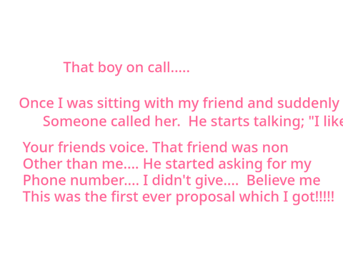 Story time...... 