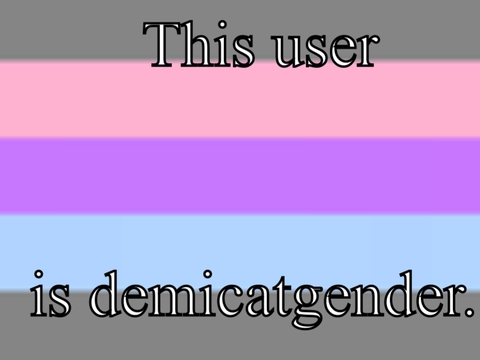 This user is demicatgender.