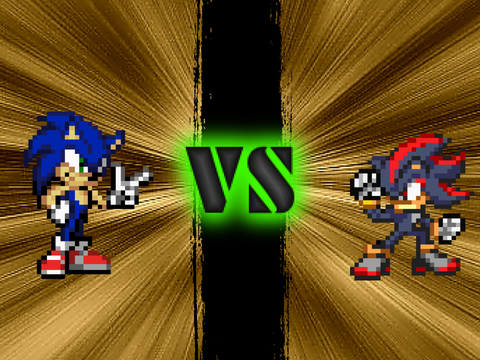 Sonic vs Shadow Ultimate battle